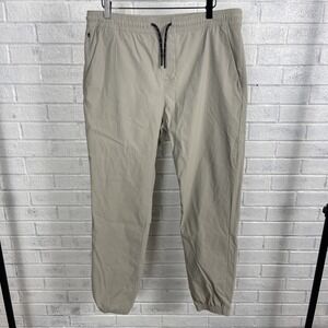 Projek Raw Tech Apparel Jogger Pants Beige Mens Size XL Performance Athleisure
